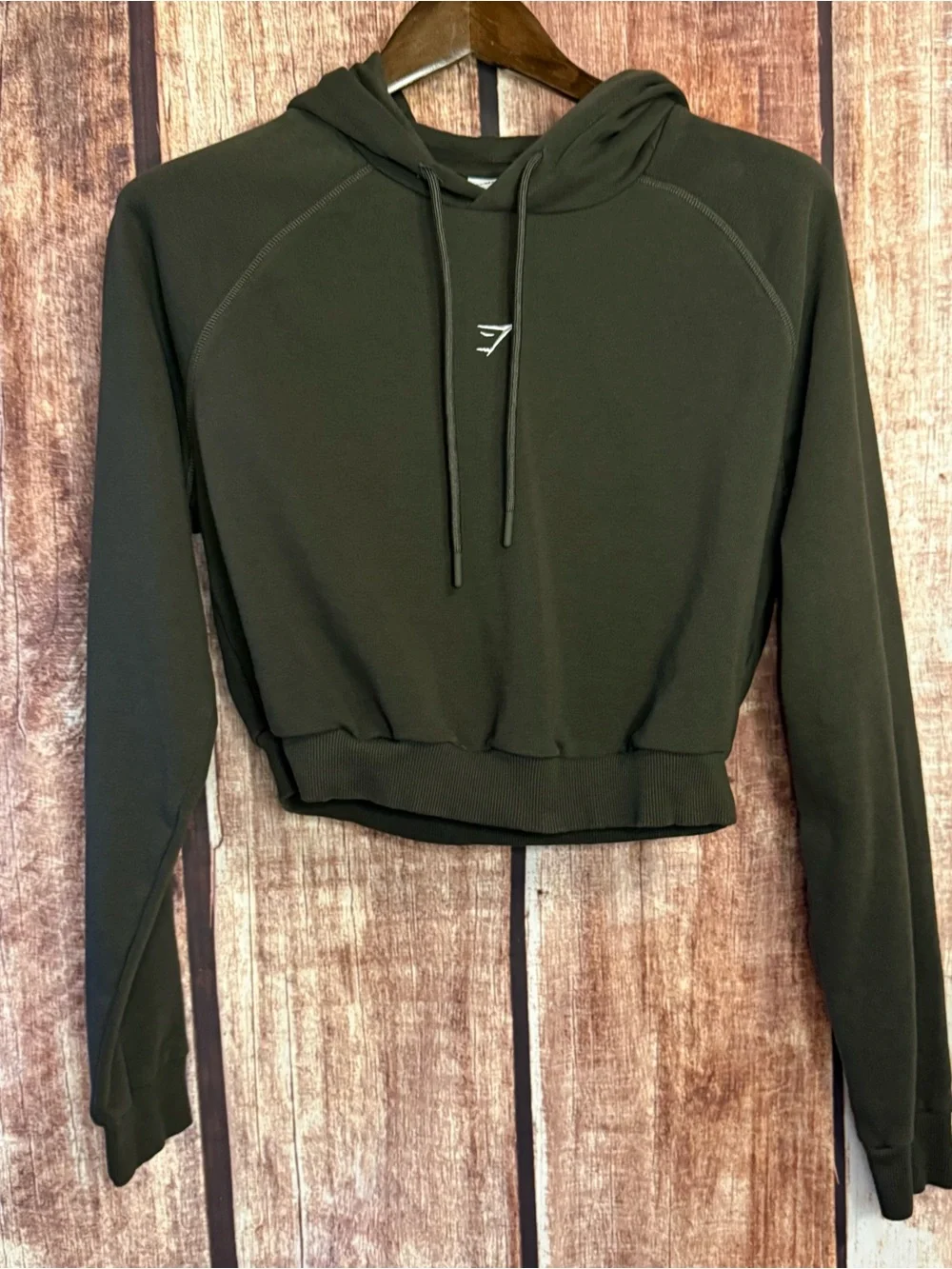 Gymshark Cropped Hoodie with Drawstring